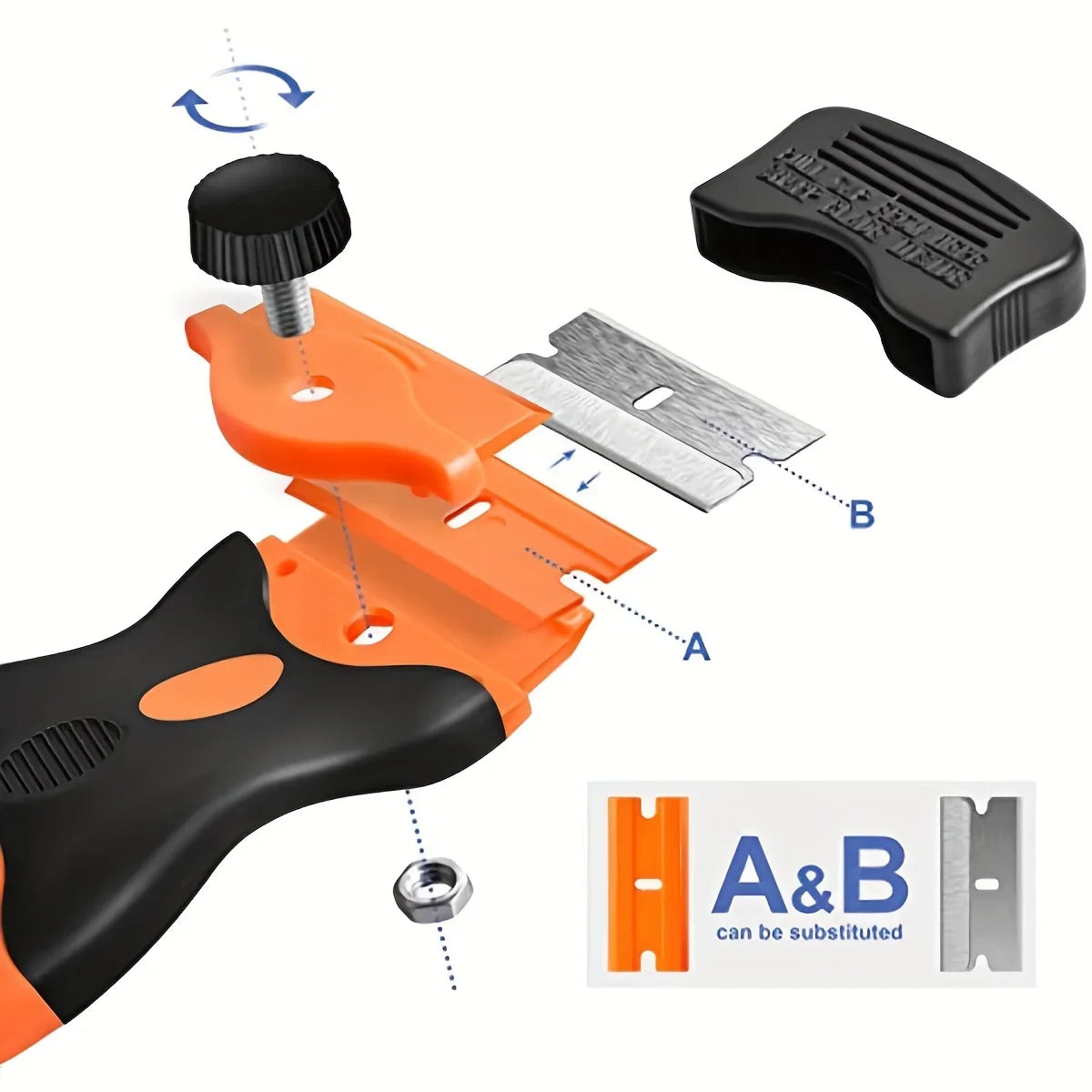 Double-Edge Razor Scraper